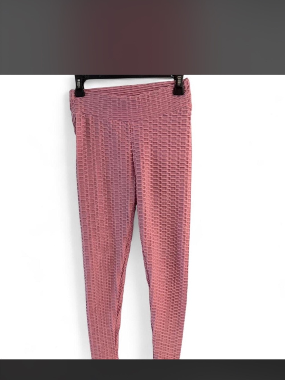 Women’s Pink Textured Leggings